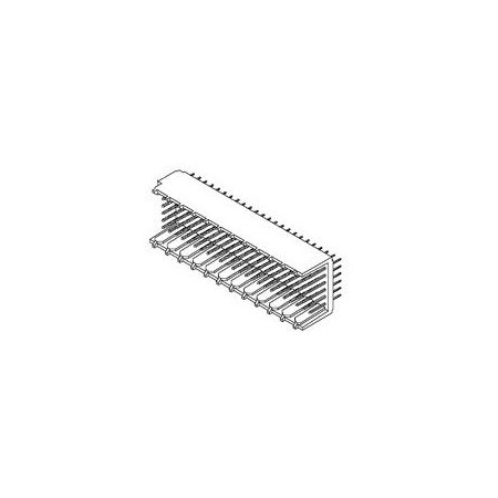 Molex Board Connector, 144 Contact(S), 6 Row(S), Male, Straight, 0.079 Inch Pitch, Solder Terminal, 739425000